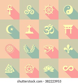 Vector Flat Icon Set - Symbols
