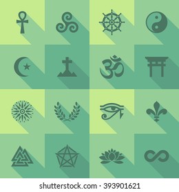 Vector Flat Icon Set - Symbols
