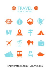 Tour Travel Outline Icon Set Vector Stock Vector (Royalty Free ...