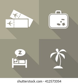 Vector Flat Icon Set - Travel
