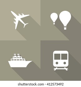 Vector Flat Icon Set - Travel

