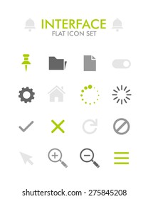 Vector Flat Icon Set - User Interface 