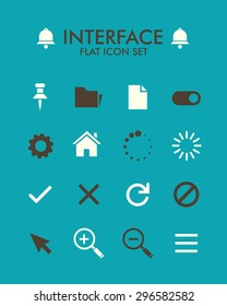 Vector Flat Icon Set - User Interface 