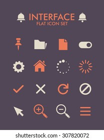 Vector Flat Icon Set - User Interface 