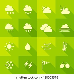 Vector Flat Icon Set - Weather
 - Shutterstock ID 410303578