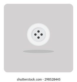 Vector of flat icon, sewing buttons on isolated background