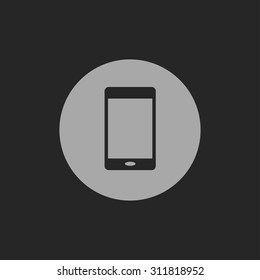 vector flat icon of tablet. Smartphone symbol for web UI
