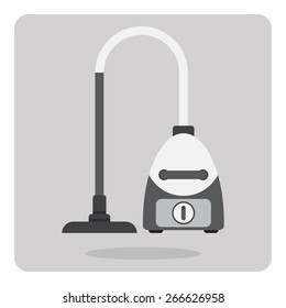 Vector of flat icon, vacuum on isolated background