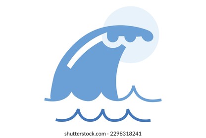 onda de iconos plana vectorial 