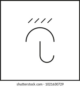 vector flat icon weather meteorology. umbrella