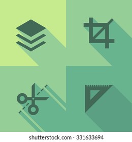 Vector Flat Icons - Edit