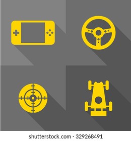 Vector Flat Icons - Games