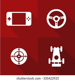 Vector Flat Icons - Games