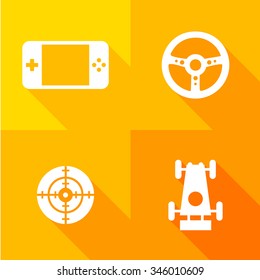 Vector Flat Icons - Games