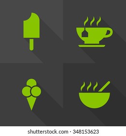 Vector Flat Icons - Gastronomy