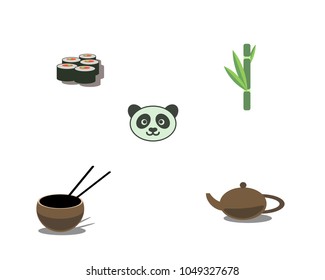 Vector Flat Icons Japan 