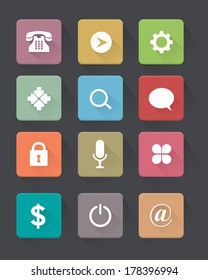 Vector Flat Icons Set