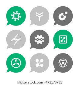 Vector Flat Icons Set - Abstract Symbols


