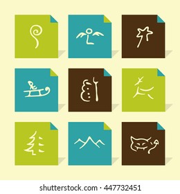 Vector Flat Icons Set - Christmas