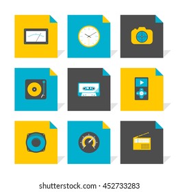 Vector Flat Icons Set - Gadgets

