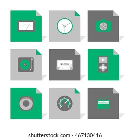 Vector Flat Icons Set - Gadgets