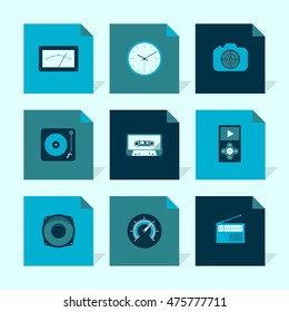 Vector Flat Icons Set - Gadgets

