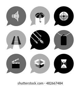 Vector Flat Icons Set - Objects

