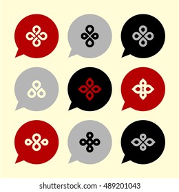 Vector Flat Icons Set - Plant Symbols

