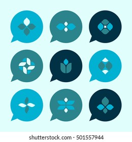 Vector Flat Icons Set - Plant Symbols

