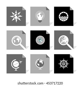 Vector Flat Icons Set - Travel

