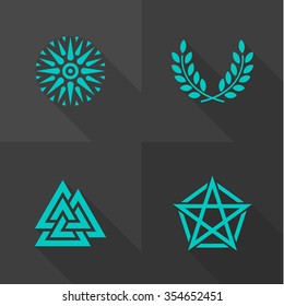 Vector Flat Icons - Symbols
