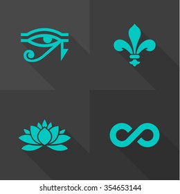 Vector Flat Icons - Symbols
