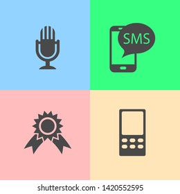 Vector flat icons for website