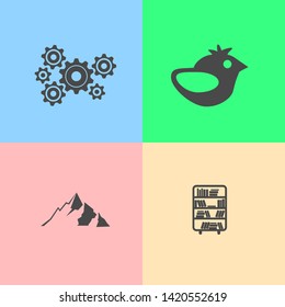 Vector flat icons for website