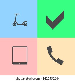Vector flat icons for website