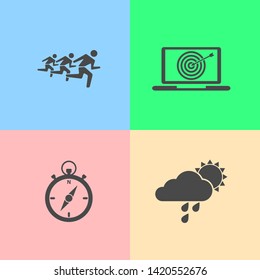 Vector flat icons for website