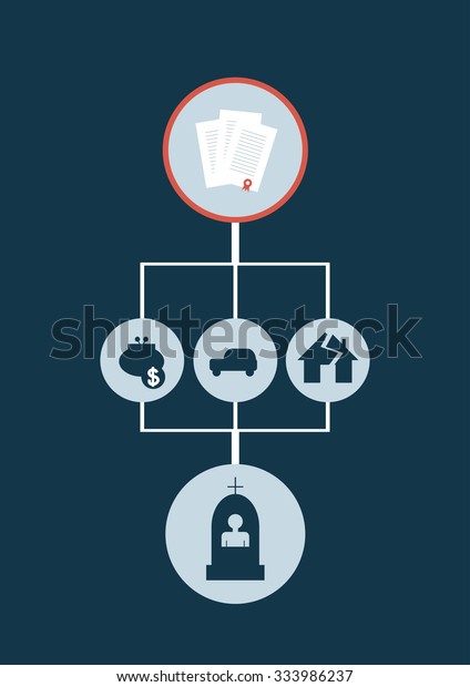 Vector flat icons. White
objects with red details on a blue background. Business set.
Illustrations