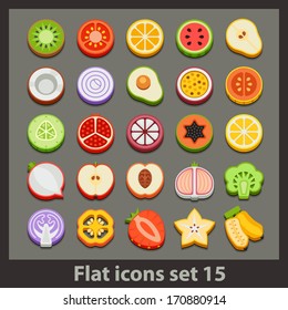 vector flat icon-set 15