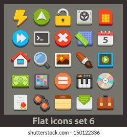 vector flat icon-set 6