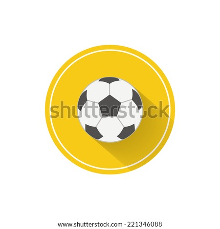 Vector Flat Icon.Soccerball