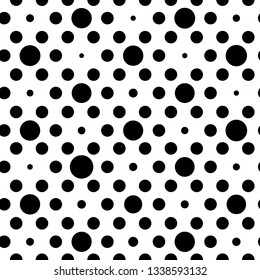 Vector flat illustration - abstract seamless patterns with circles. Picture on white background for print, textile and wrapping paper