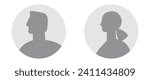 Vector flat illustration. Avatar, user profile, person icon, profile picture. Suitable for social media profiles, icons, screensavers and as a template.