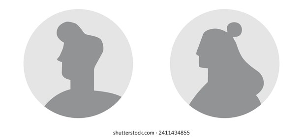 Vector flat illustration. Avatar, user profile, person icon, profile picture. Suitable for social media profiles, icons, screensavers and as a template.