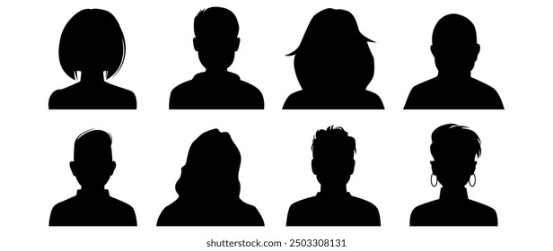 Vector flat illustration. Avatar, user profile, person icon, profile picture. Suitable for social media profiles, icons, screensavers and as a template.