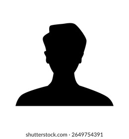 Vector flat illustration. Avatar, user profile, face icon, profile picture. Suitable for social media profiles, icons, splash screens and as a template.