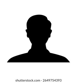 Vector flat illustration. Avatar, user profile, face icon, profile picture. Suitable for social media profiles, icons, splash screens and as a template.