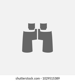 Vector flat illustration of binoculars icon isolated