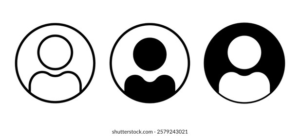 Vector flat illustration in black color. Avatar, user profile, person icon, gender neutral silhouette, profile picture. Suitable for social media profiles, icons, screensavers and as a template.