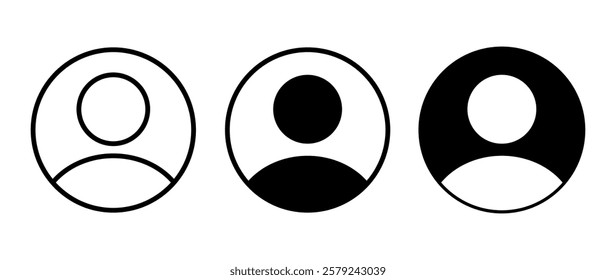 Vector flat illustration in black color. Avatar, user profile, person icon, gender neutral silhouette, profile picture. Suitable for social media profiles, icons, screensavers and as a template.