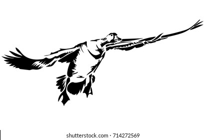 Flying Goose Images, Stock Photos & Vectors | Shutterstock